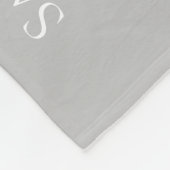 Roze en Grijze Baby Meisje Milestone Foto Fleece Deken (Hoek)