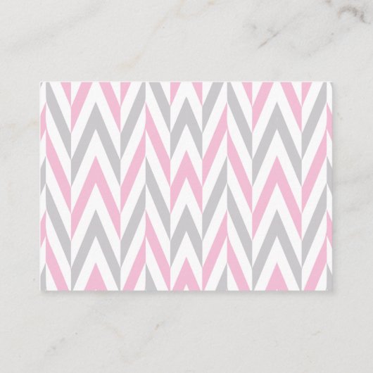 Roze en grijze Baby shower Sm - Advies (Achterkant)