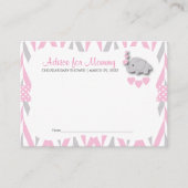 Roze en grijze Baby shower Sm - Advies (Voorkant)