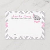 Roze en grijze Baby shower SM - Advies (Voorkant)
