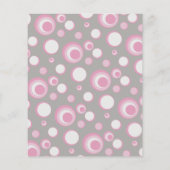 Roze en grijze Baby | Shower Snoep Bar Game Flyer (Achterkant)