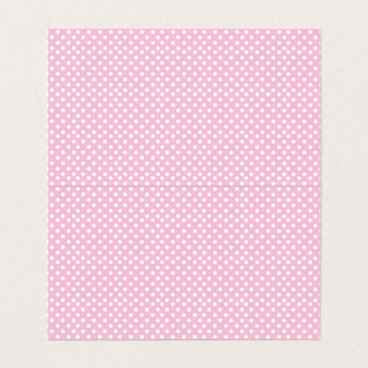 Roze en grijze Baby shower | Snoep Toppers Visitekaartje (Binnenkant ongevouwen)