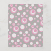 Roze en grijze Baby shower - Vernissen (Achterkant)