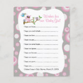 Roze en grijze Baby shower - Vernissen (Voorkant)