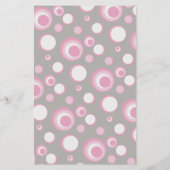 Roze en grijze Baby | Shower Wishes Game Flyer (Achterkant)