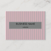 Roze en grijze band visitekaartje (Achterkant)