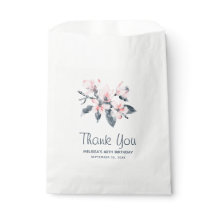 Roze en grijze bloemen Classy Waterverf Birthday