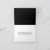 Roze en grijze bloemenbruiloft bedankkaart (Binnen)