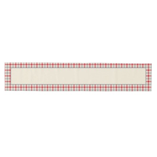 Roze en grijze boerderij medium tafelloper (Horizontaal)