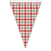 Roze en grijze boerderij vlaggetjes (Eerste vlag)