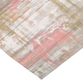 Roze en grijze brunge artistiek Abstract Korte Tafelloper (Hoek)