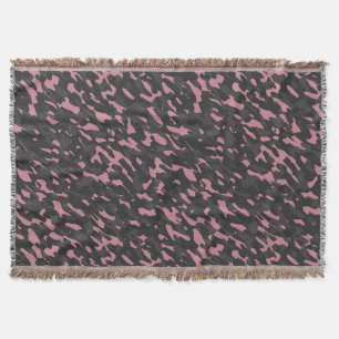 roze en grijze camouflage abstract deken