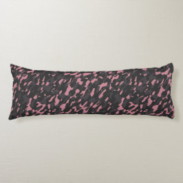 roze en grijze camouflage abstract lichaamskussen