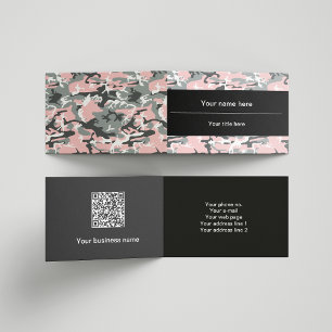Roze en grijze camouflage, camouflage, militair, l visitekaartje