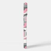 Roze en grijze camouflage gepersonaliseerd Case-Mate iPhone case (Achterkant / Rechts)