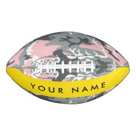 Roze en Grijze Camouflage Jouw naam Personaliseren American Football