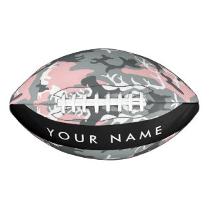 Roze en Grijze Camouflage Jouw naam Personaliseren American Football