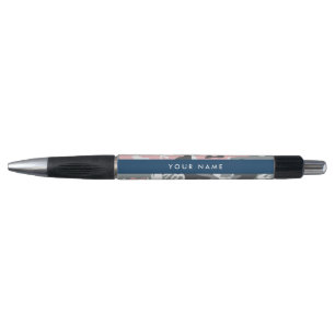 Roze en Grijze Camouflage Jouw naam Personaliseren Pen