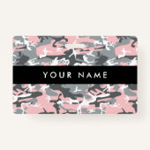 Roze en grijze camouflage, Militair, Leger Badge (Voorkant)