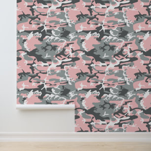 Roze en grijze camouflage, Militair, Leger Behang