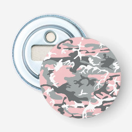 Roze en grijze camouflage, Militair, Leger Button Flesopener