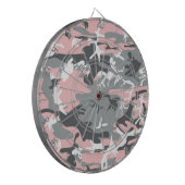 Roze en grijze camouflage, Militair, Leger Dartbord (Voorkant Links)