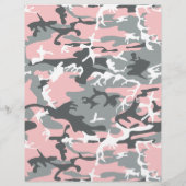 Roze en grijze camouflage, Militair, Leger Flyer (Achterkant)