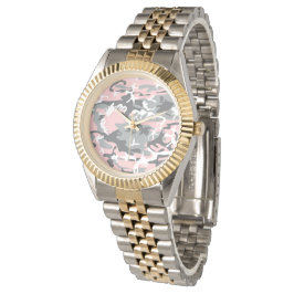 Roze en grijze camouflage, Militair, Leger Horloge