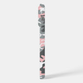 Roze en grijze camouflage, Militair, Leger iPhone Hoesje (Linkerkant)