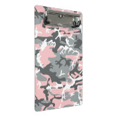 Roze en grijze camouflage, Militair, Leger Mini Klembord (Schuin)