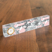 Roze en grijze camouflage, Militair, Leger Naambordje (Zijkant)