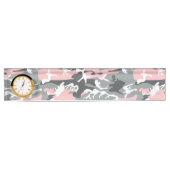 Roze en grijze camouflage, Militair, Leger Naambordje (Voorkant)