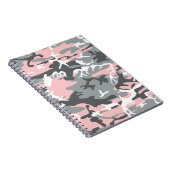 Roze en grijze camouflage, Militair, Leger Notitieboek (Rechterzijde)