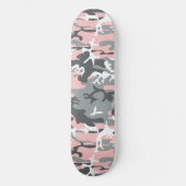 Roze en grijze camouflage, Militair, Leger Persoonlijk Skateboard (Voorkant)
