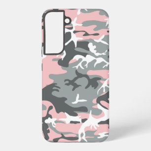 Roze en grijze camouflage, Militair, Leger Samsung Galaxy Hoesje