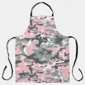 Roze en grijze camouflage, Militair, Leger Schort (Voorkant)