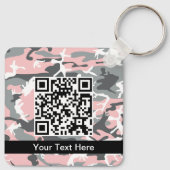 Roze en grijze camouflage, Militair, Leger Sleutelhanger (Achterkant)