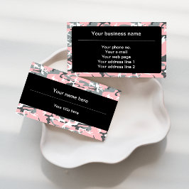 Roze en grijze camouflage, Militair, Leger Visitekaartje