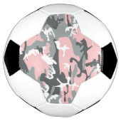 Roze en grijze camouflage, Militair, Leger Voetbal (Gedraaid)