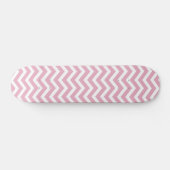 Roze en grijze chevron skateboard (Horizontaal)