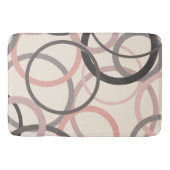 Roze en grijze cirkels badmat (Voorkant)