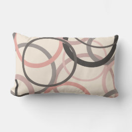 Roze en grijze cirkels kussen