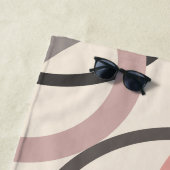 Roze en grijze cirkels strandlaken (In situ)