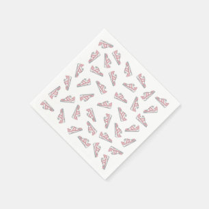 Roze en grijze Cute Sneakers Pattern Servet