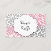 Roze en Grijze Dahlia verloting ticket of insert k Informatiekaartje (Achterkant)