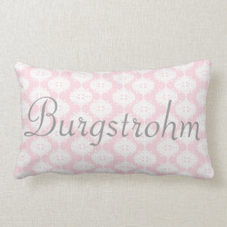 Roze en grijze Damask Pillow Kussen
