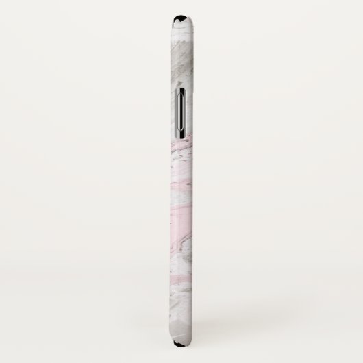 Roze en grijze faux marmer Modern gepersonaliseerd Case-Mate iPhone Case (Achterkant / rechts)