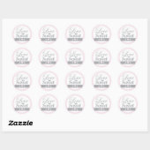  Roze en Grijze Favoriete Stickers (Vel)