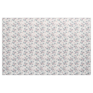 Roze en grijze Floral Waterverf Patroon Stof