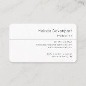 Roze en grijze Floral Waterverf Patroon Visitekaartje (Achterkant)